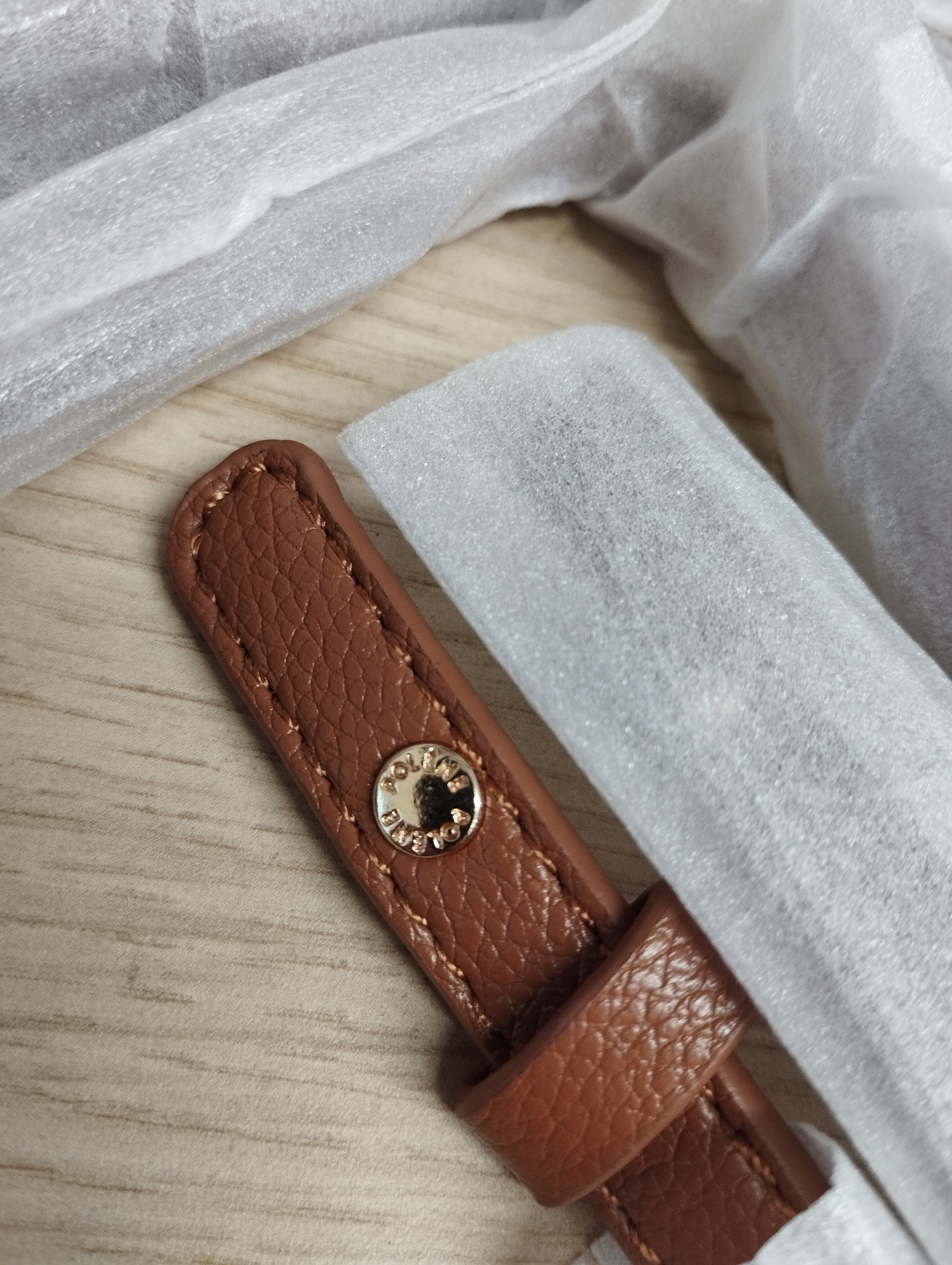 Polene Numéro Neuf Mini Edition Textured Camel