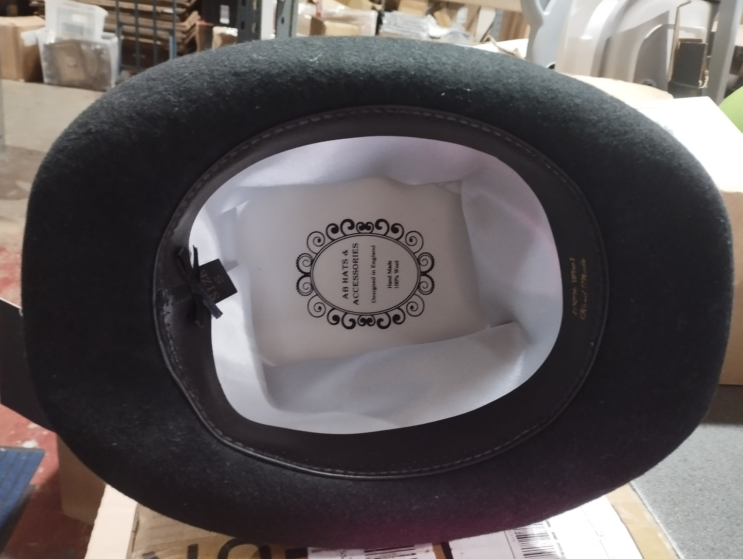 AB HATS 100% Wool hat Black 6"