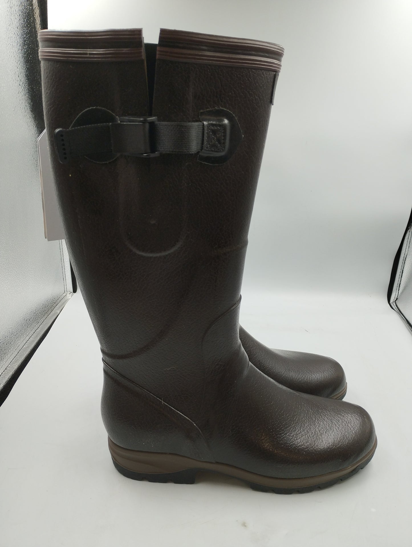 AIGLE 1853 Terra Pro Vario Farming boot suitable for wide calves and feet-UK8 BROWN