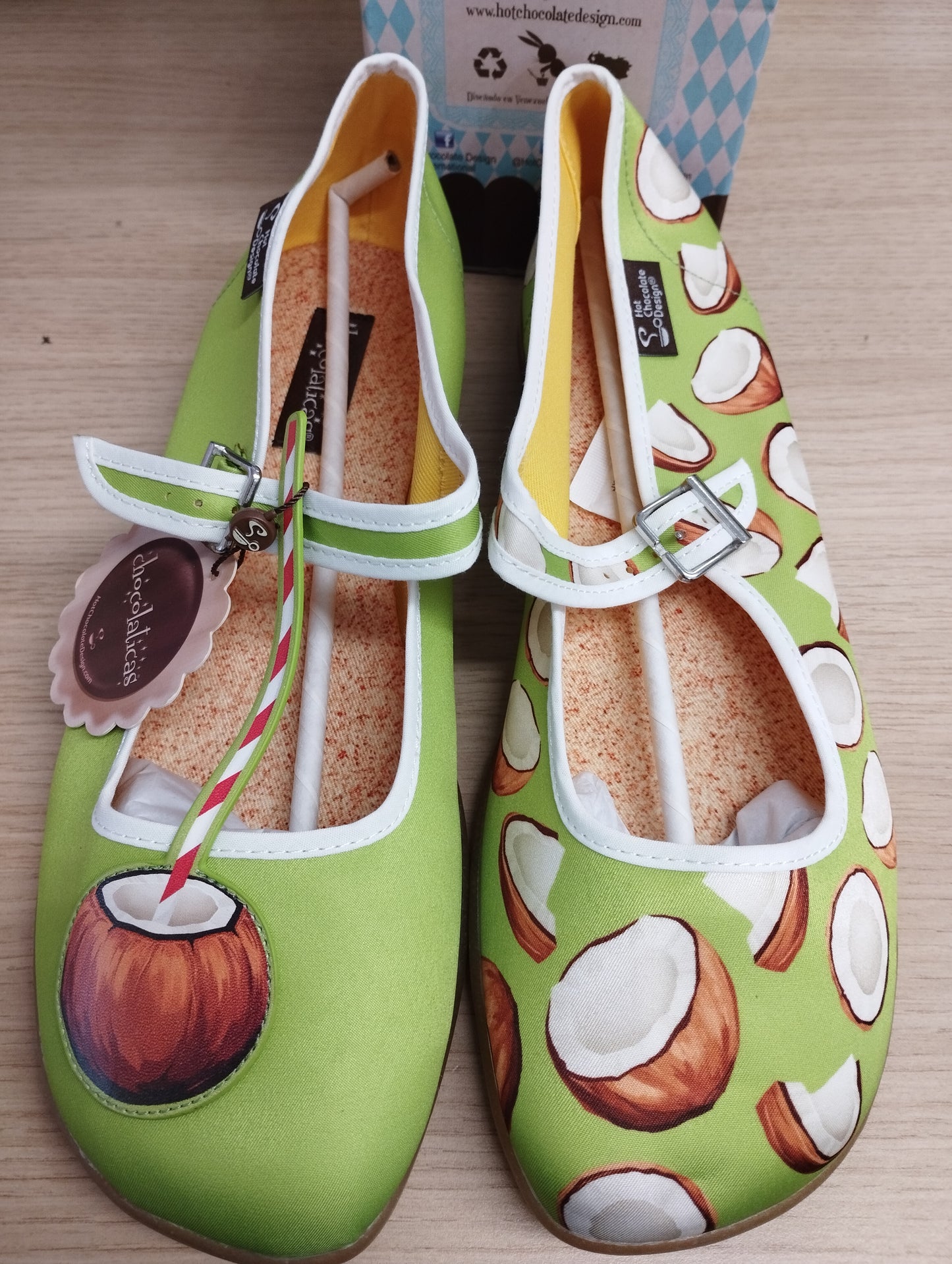 Hot chocolate design chocolaticas Mary Jane flat Coco UK 9