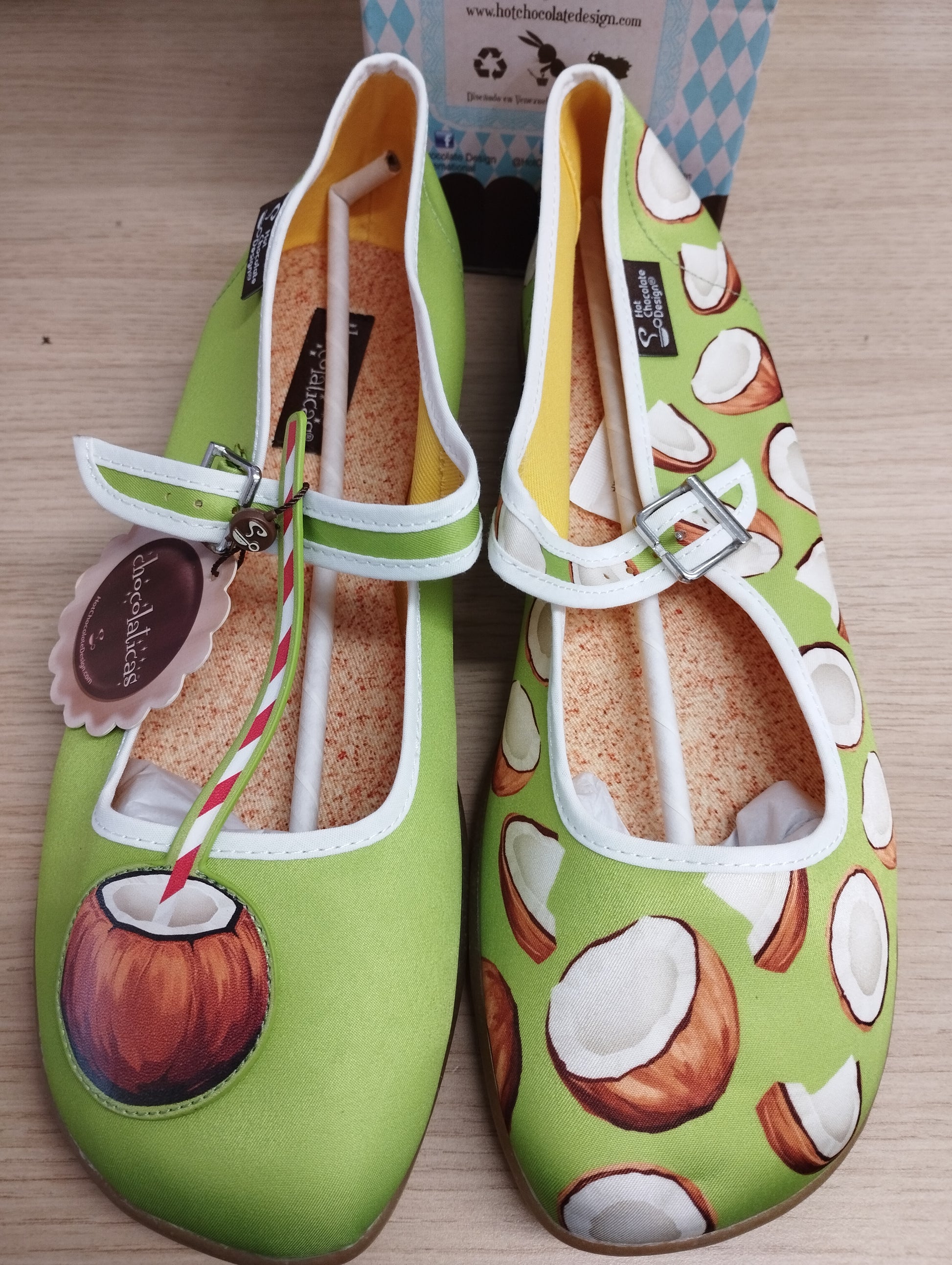 Hot chocolate design chocolaticas Mary Jane flat Coco UK 9