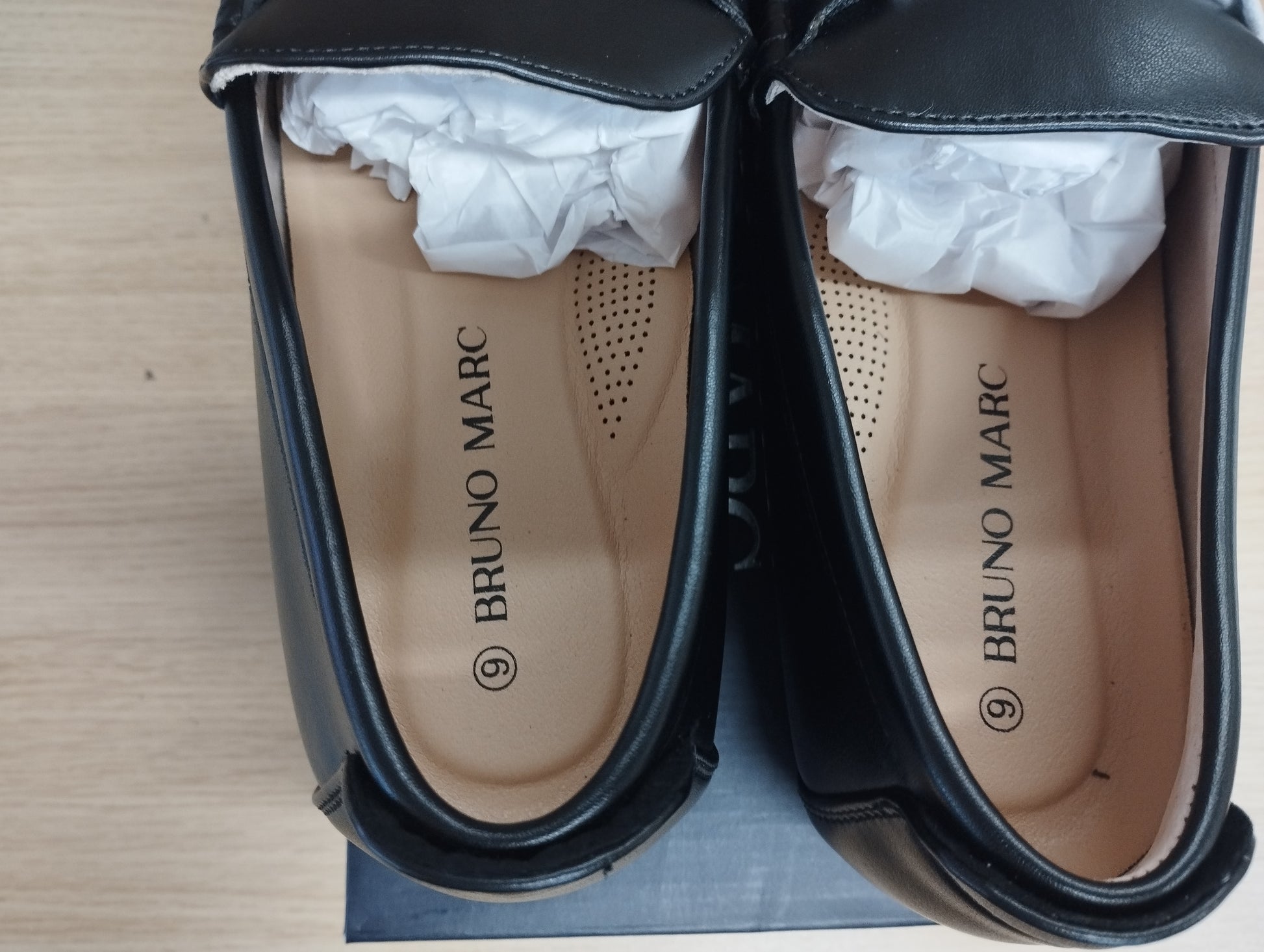 Bruno Marc Mens Loafers- UK 8 - black