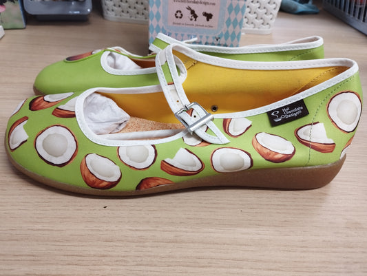 Hot chocolate design chocolaticas Mary Jane flat Coco UK 9