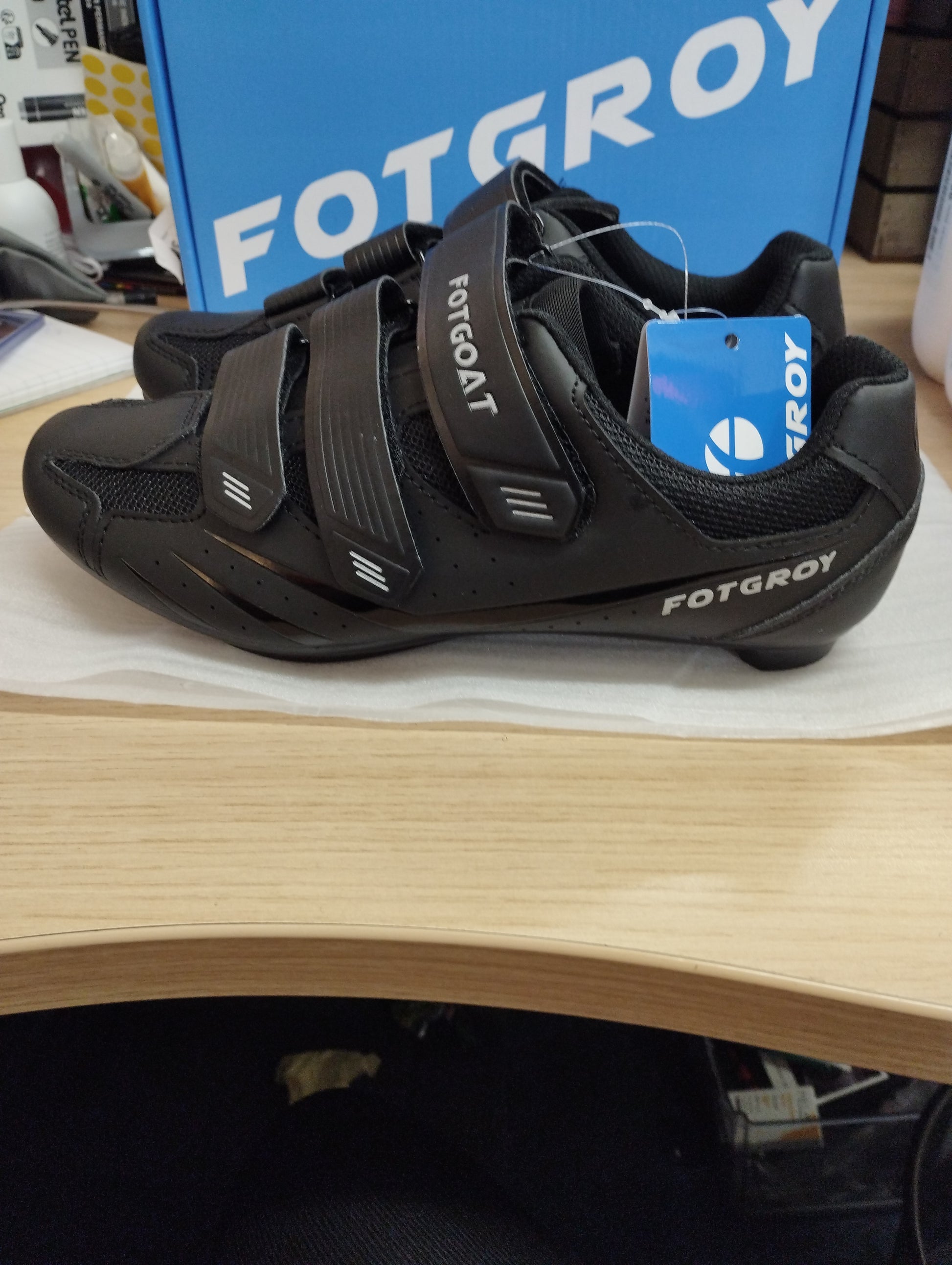 Fotgroy Cycling Shoes- UK6-250MM-BLACK