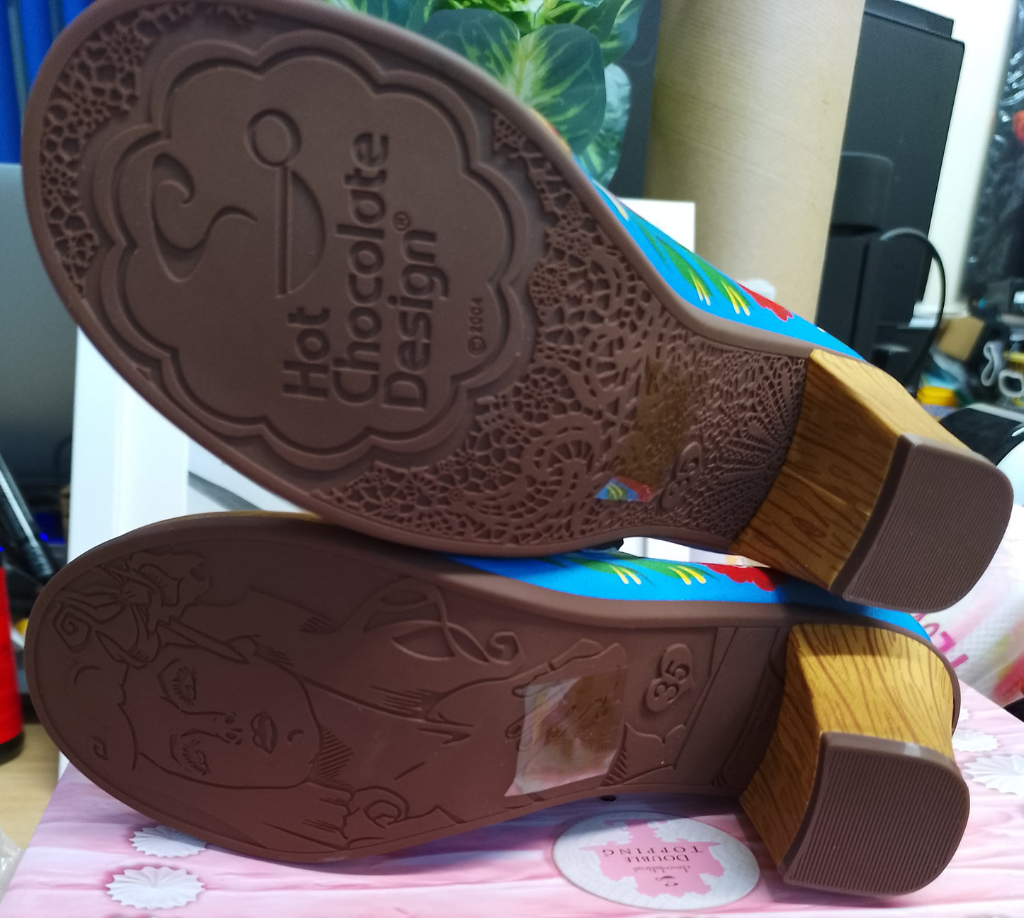 Hot Chocolate Design Chocolaticas Mid Heels CUCKOO Shoes HCD UK SHOES CUCU-UK3