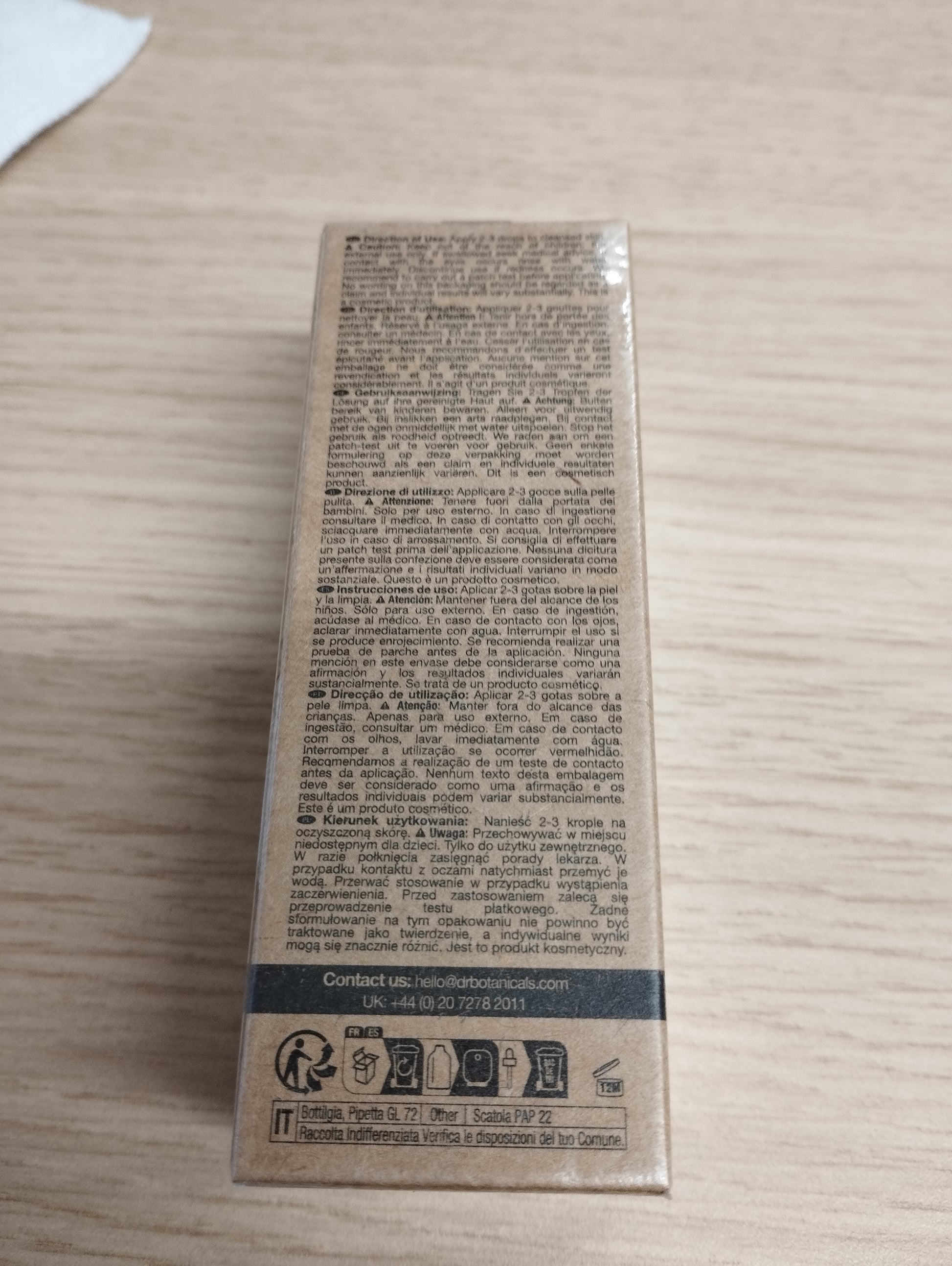 Dr Botanicals moroccan rose superfood facial oil - 30ml