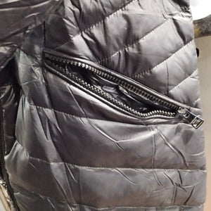 Andrew Marc long down coat Black Womens Medium