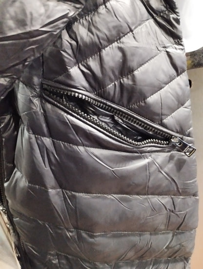 Andrew Marc long down coat Black Womens Medium