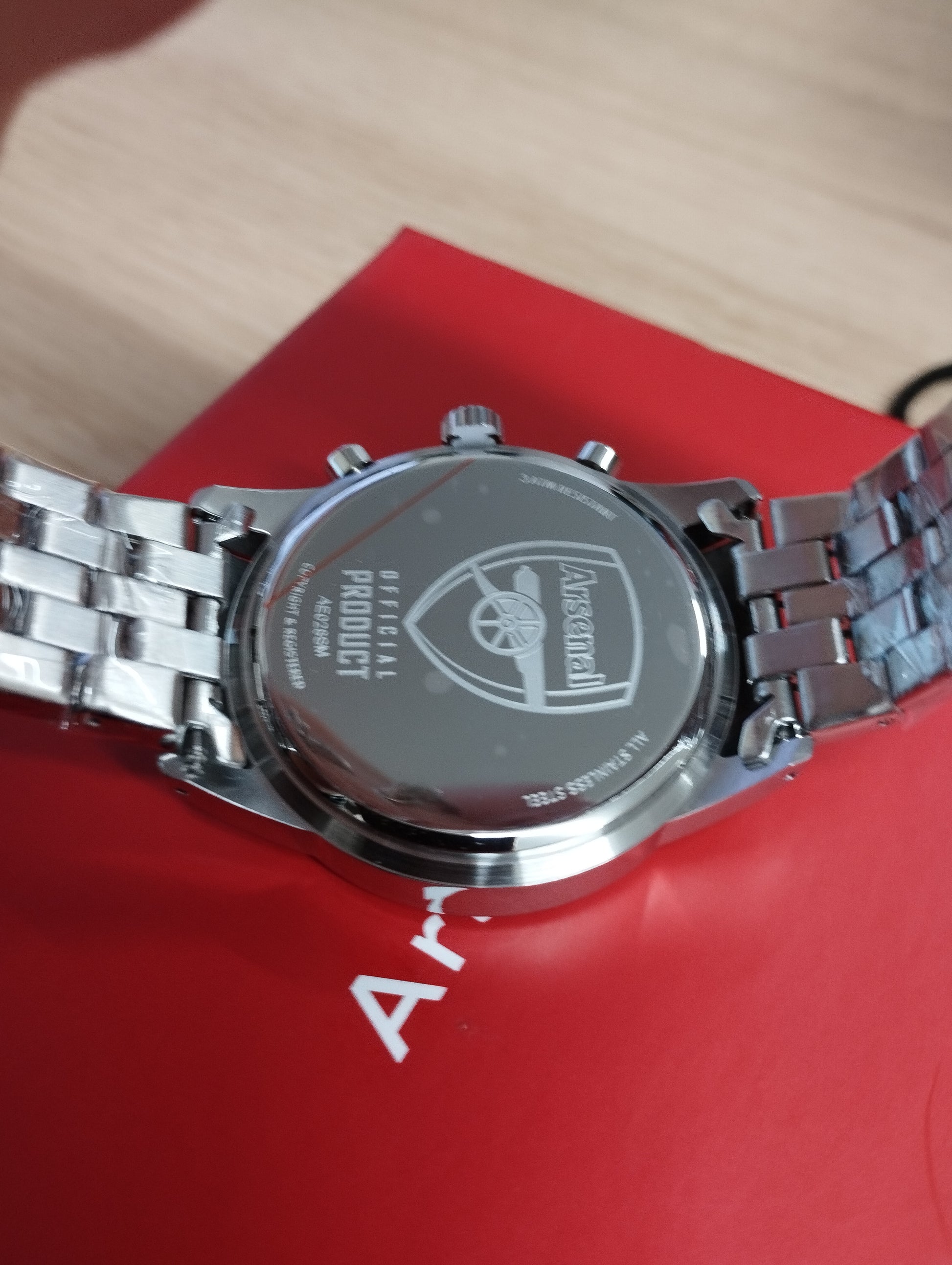 Arsenal Cannon Stainless Steel Watch