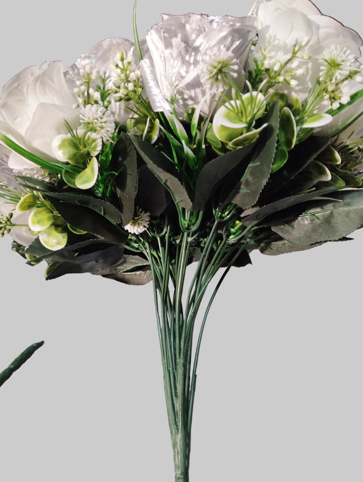 Large Artificial Wedding Bouquet- APPROX 14" DIAM
