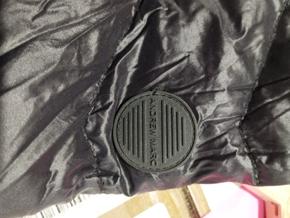 Andrew Marc long down coat Black Womens Medium