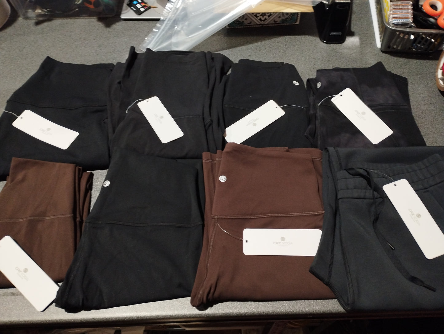 Joblot Of 24 MIXED Branded gym leggings/trousers asstd sizes styles & brands