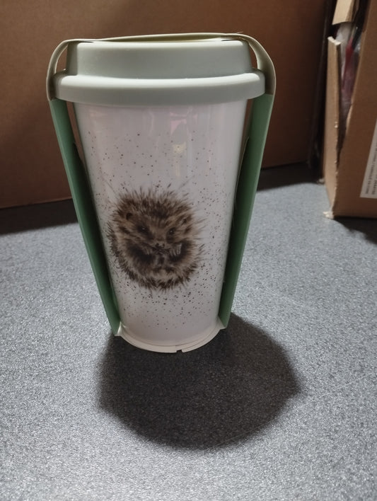 ROYAL WORCESTER Wrendale Designs Hedgehog ceramic travel mug