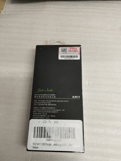 FiiO KA11 USB Dongle DAC and Amp (USB-C, Black) USB-C, Black