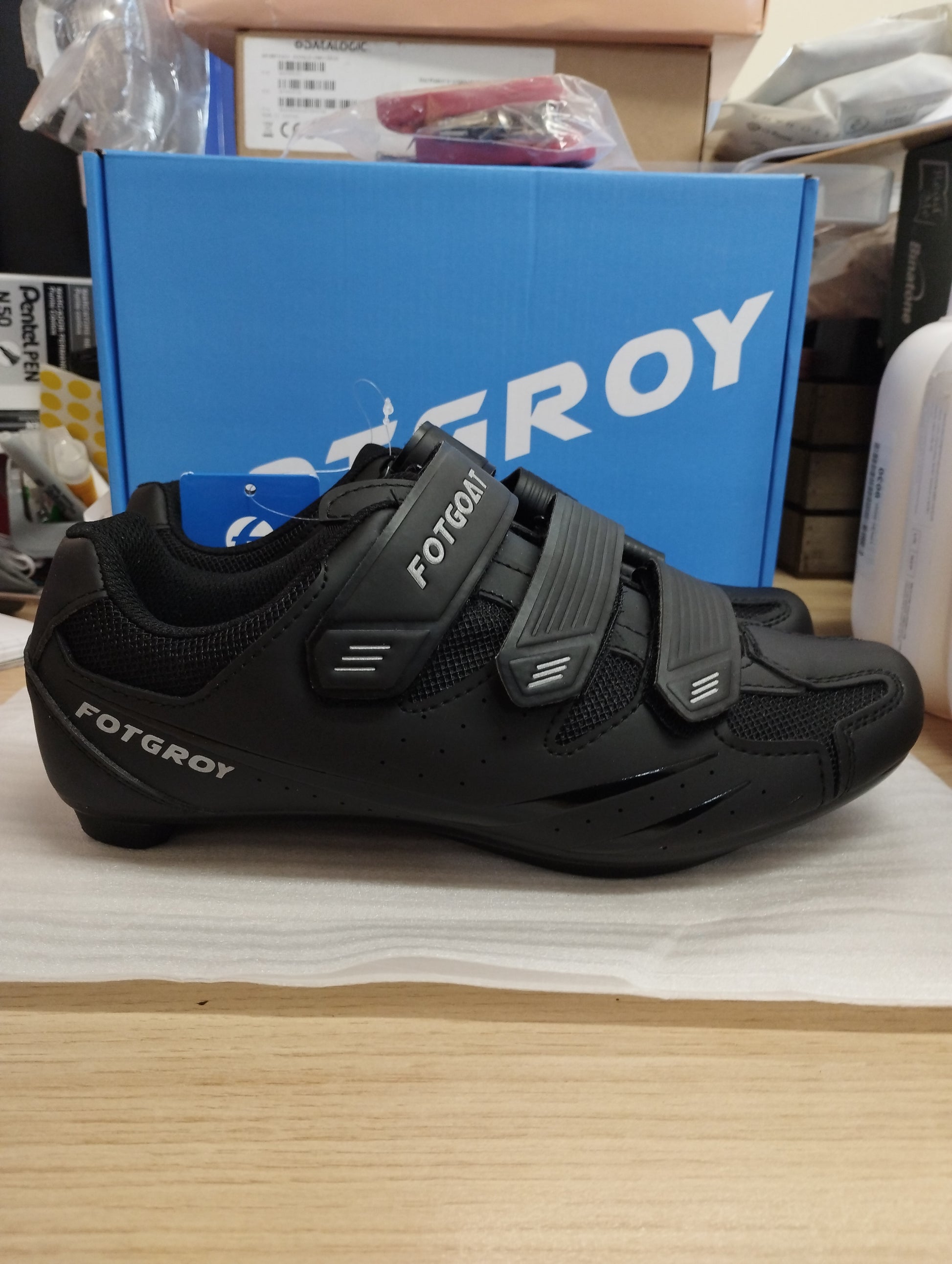Fotgroy Cycling Shoes- UK6-250MM-BLACK