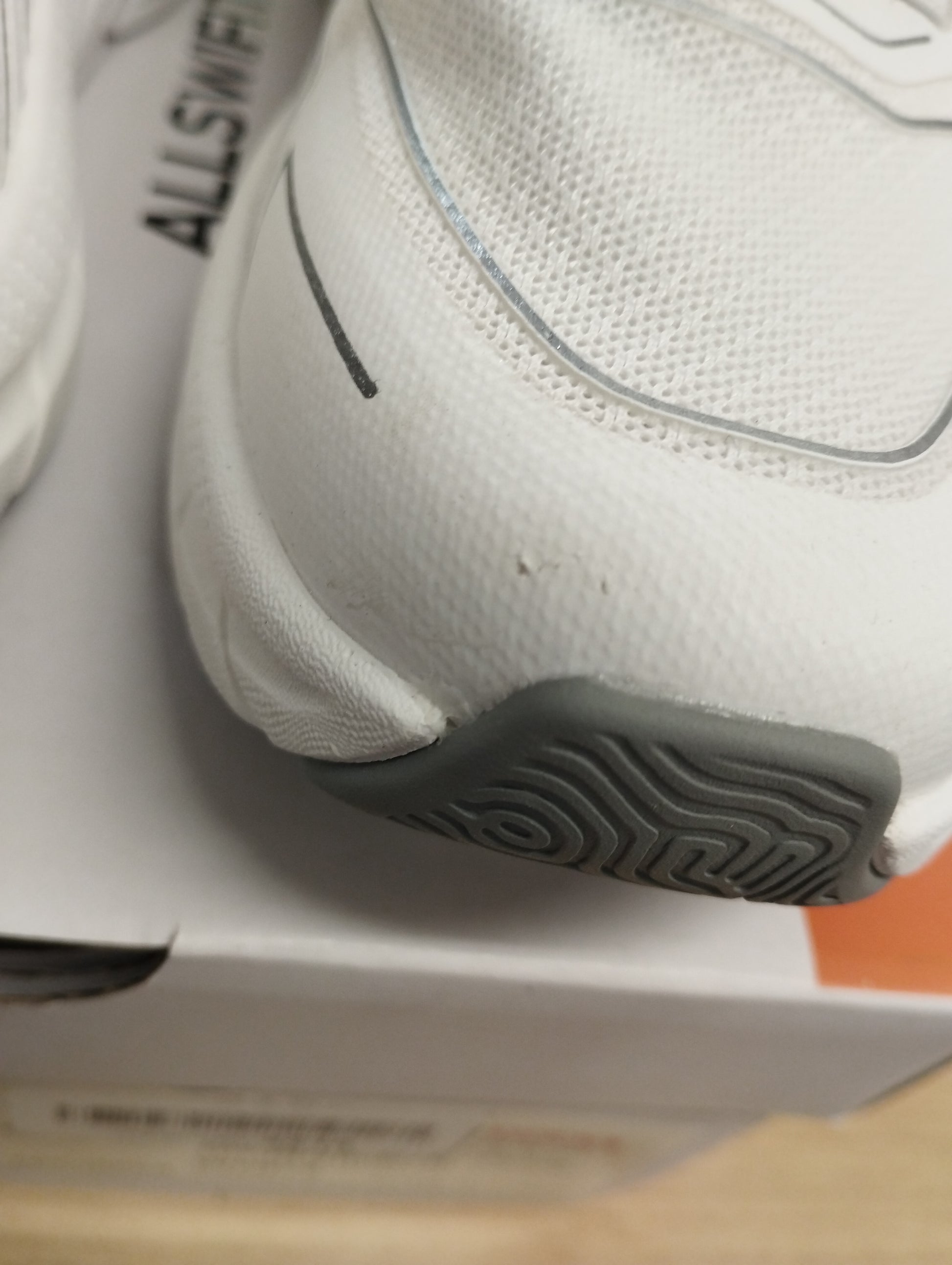 ALLSWIFT Women's Trainers Slip On Walking Shoes-UK4.5-WHITE