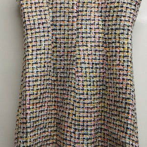 Karen Millen Tweed Denim Mix A Line Dress-UK8