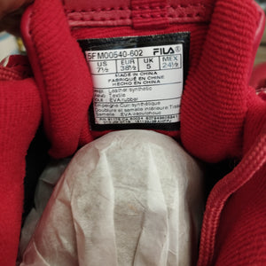 FILA DISRUPTOR 2 PREMIUM LEATHER SNEAKERS RED/WHITE-UK5