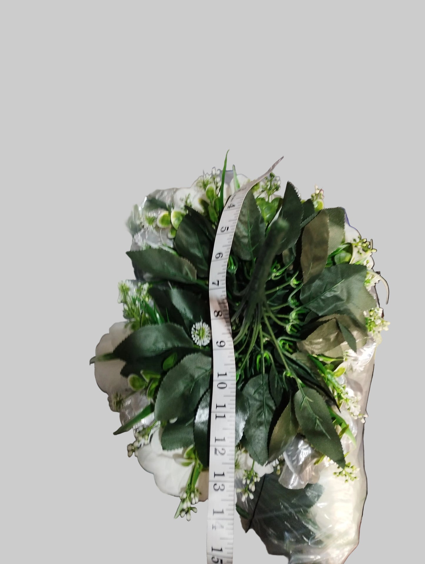 Large Artificial Wedding Bouquet- APPROX 14" DIAM