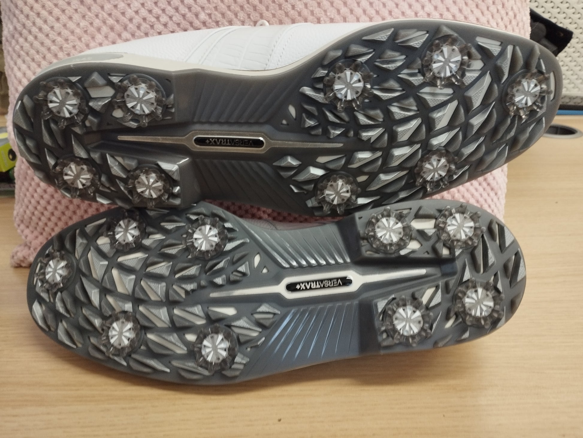 FootJoy Premiere Series Mens Golf Shoes White/White/Light Grey Wilcox-UK11