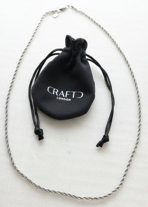 Craftd Rop Necklace- Silver-3mm-60cm