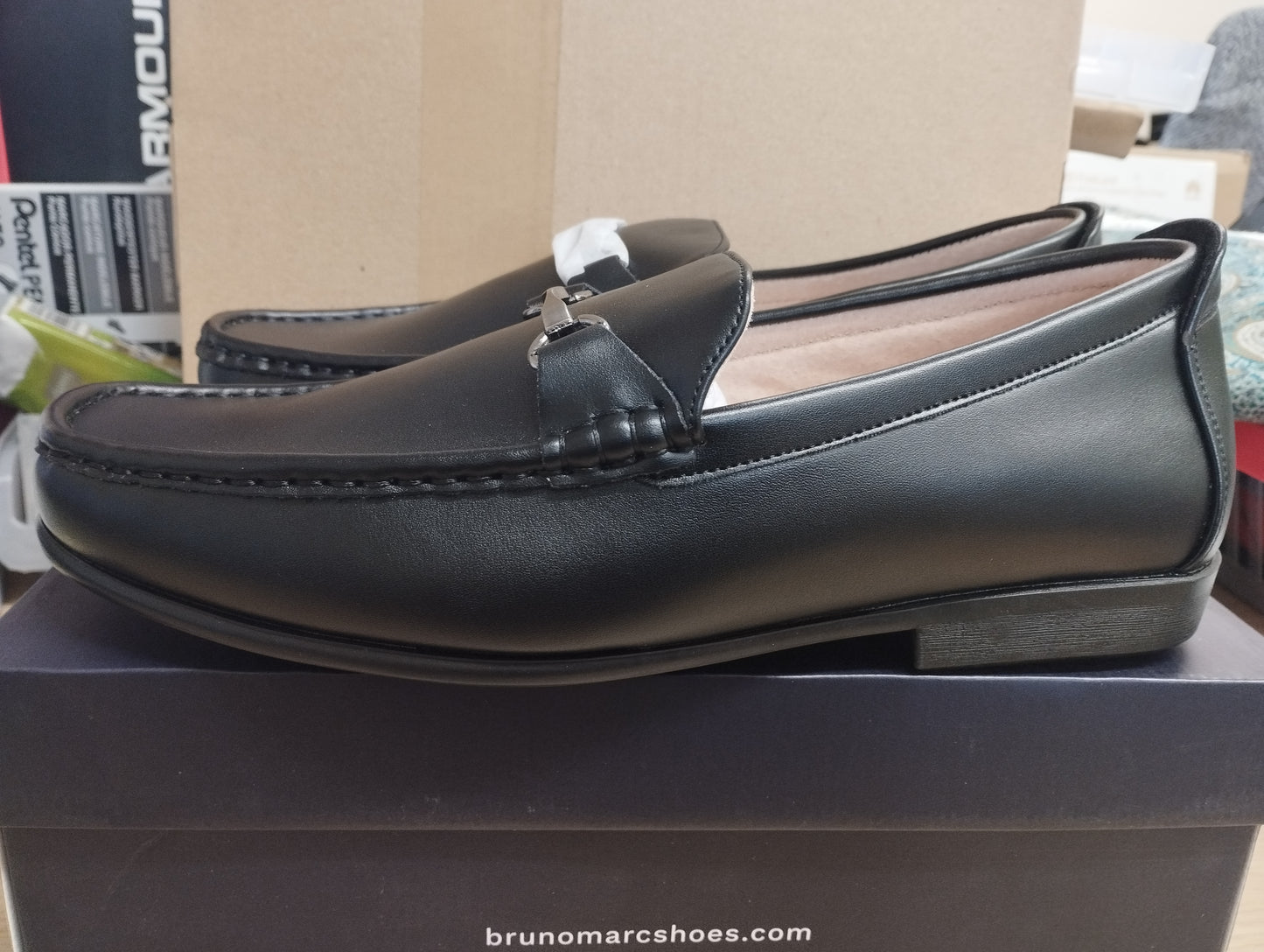 Bruno Marc Mens Loafers- UK 8 - black