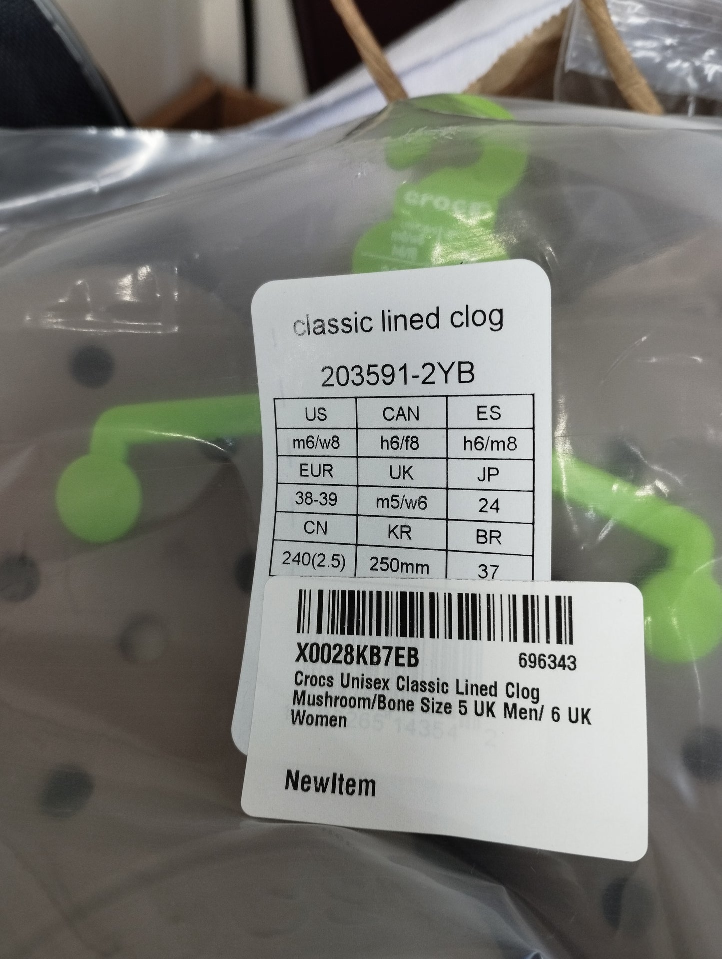 Crocs Classic Lined Clog- various sizes