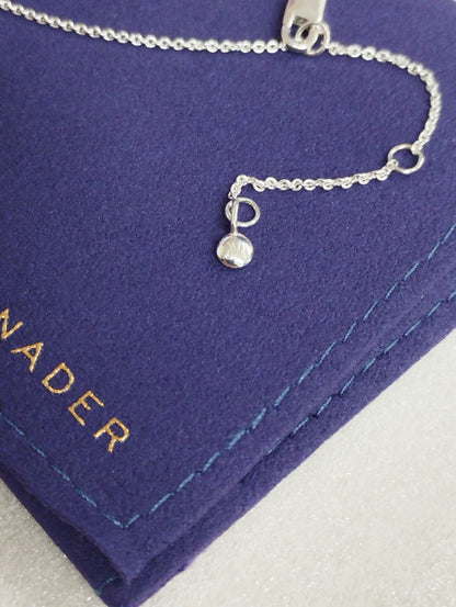 Monica Vinader December Birthstone Chain Necklace-Turquoise