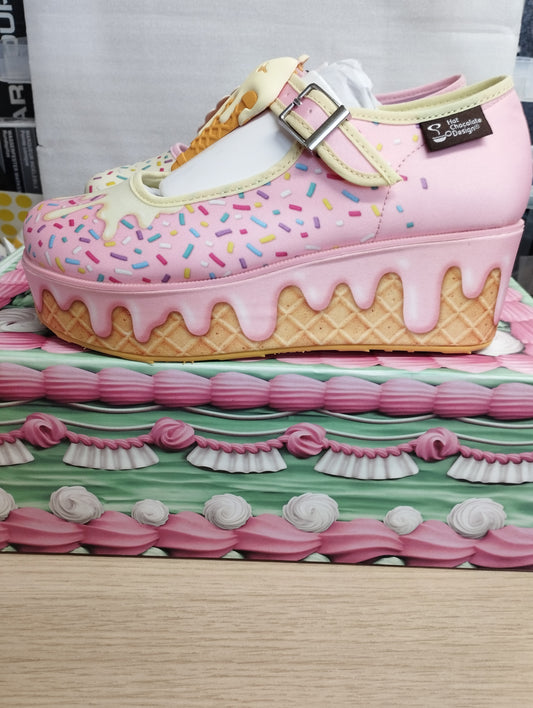 Chocolaticas I Melt For You Women's Mary Jane Platform-uk2.5/us5