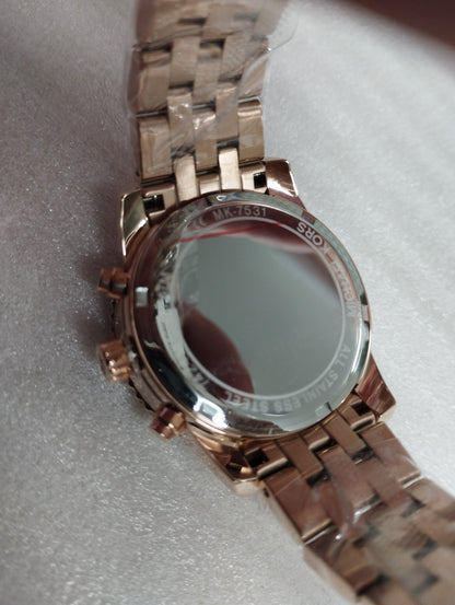 Michael Kors Mini Bryant Pavé Rose Gold-Tone Watch