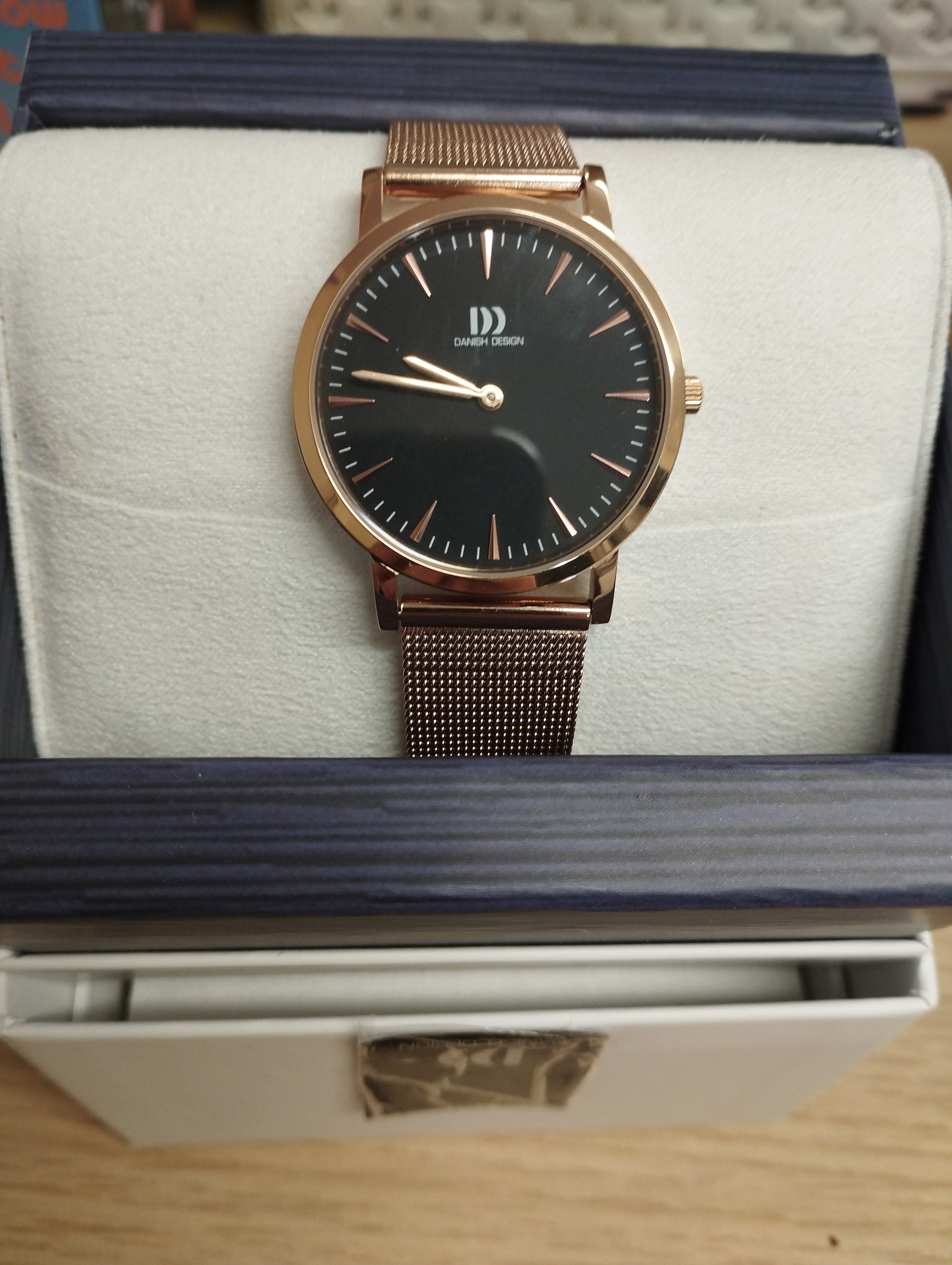 Danish Design Urban London Watch - Rose Gold/Black