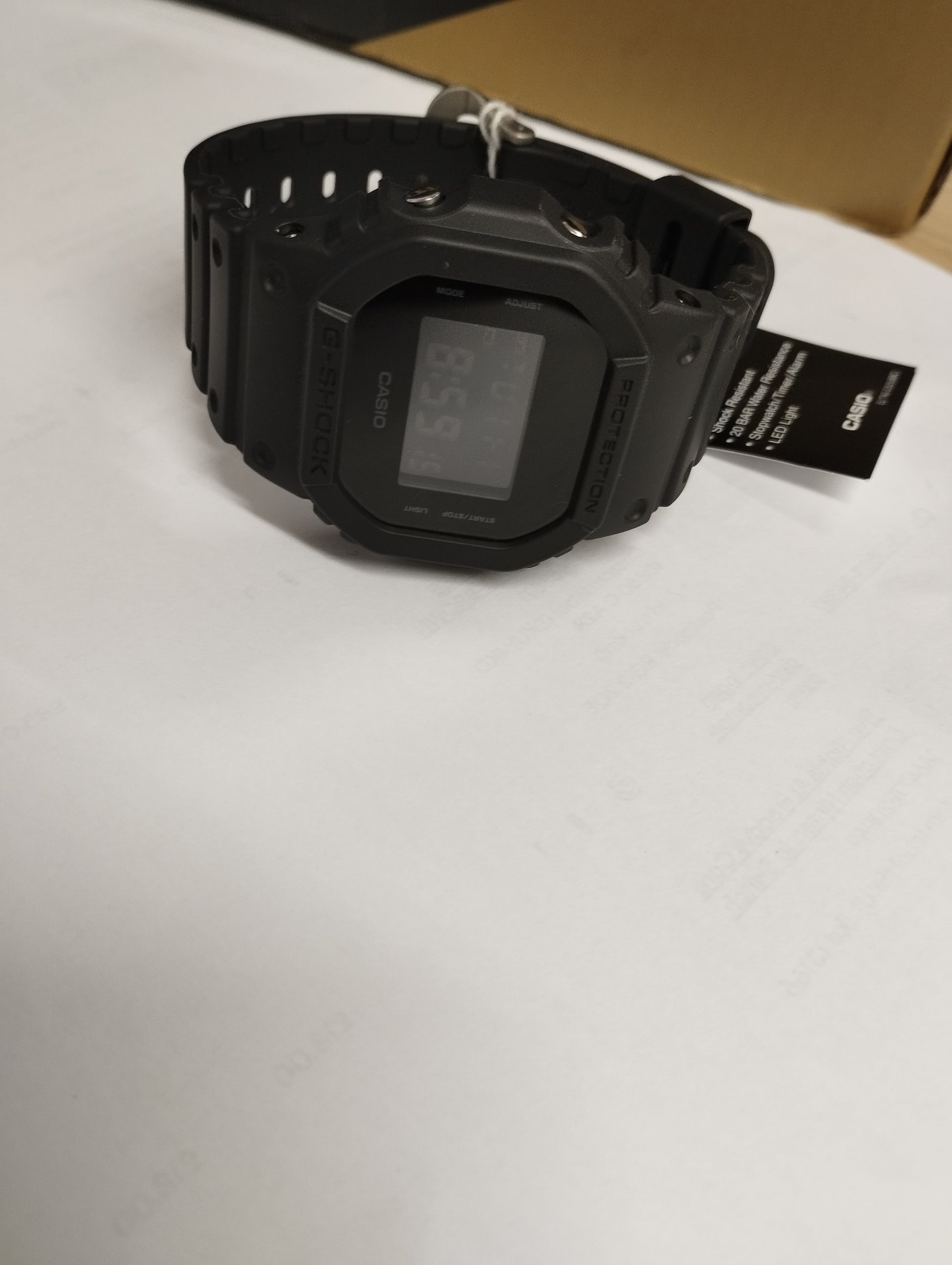 Casio G-Shock DW-5600UBB-1ER Digital Black Resin Strap Watch
