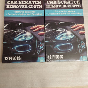 2 x 12 Pack Nano Sparkle Cloth for Car Scratches – Paint Scratch Remover Nano Magic Cloth, Repairs Light Marks, Water Spots & Oxidation – Safe on All Car Colours