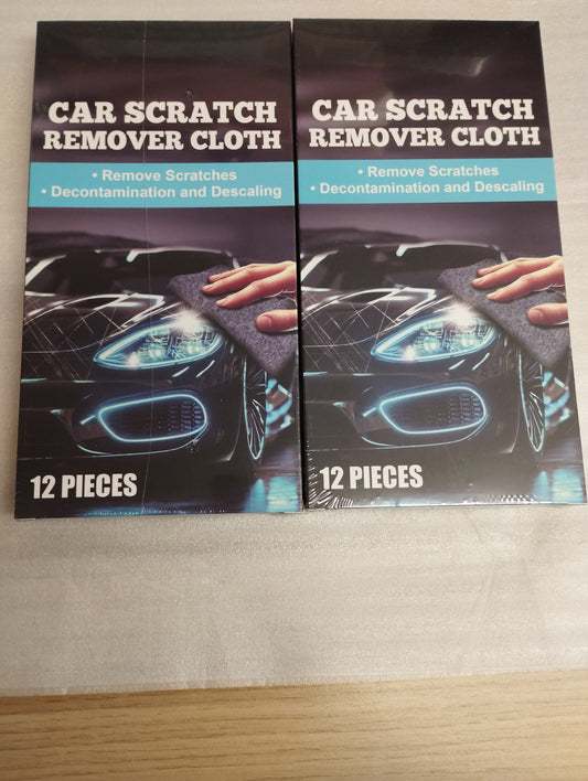 2 x 12 Pack Nano Sparkle Cloth for Car Scratches – Paint Scratch Remover Nano Magic Cloth, Repairs Light Marks, Water Spots & Oxidation – Safe on All Car Colours