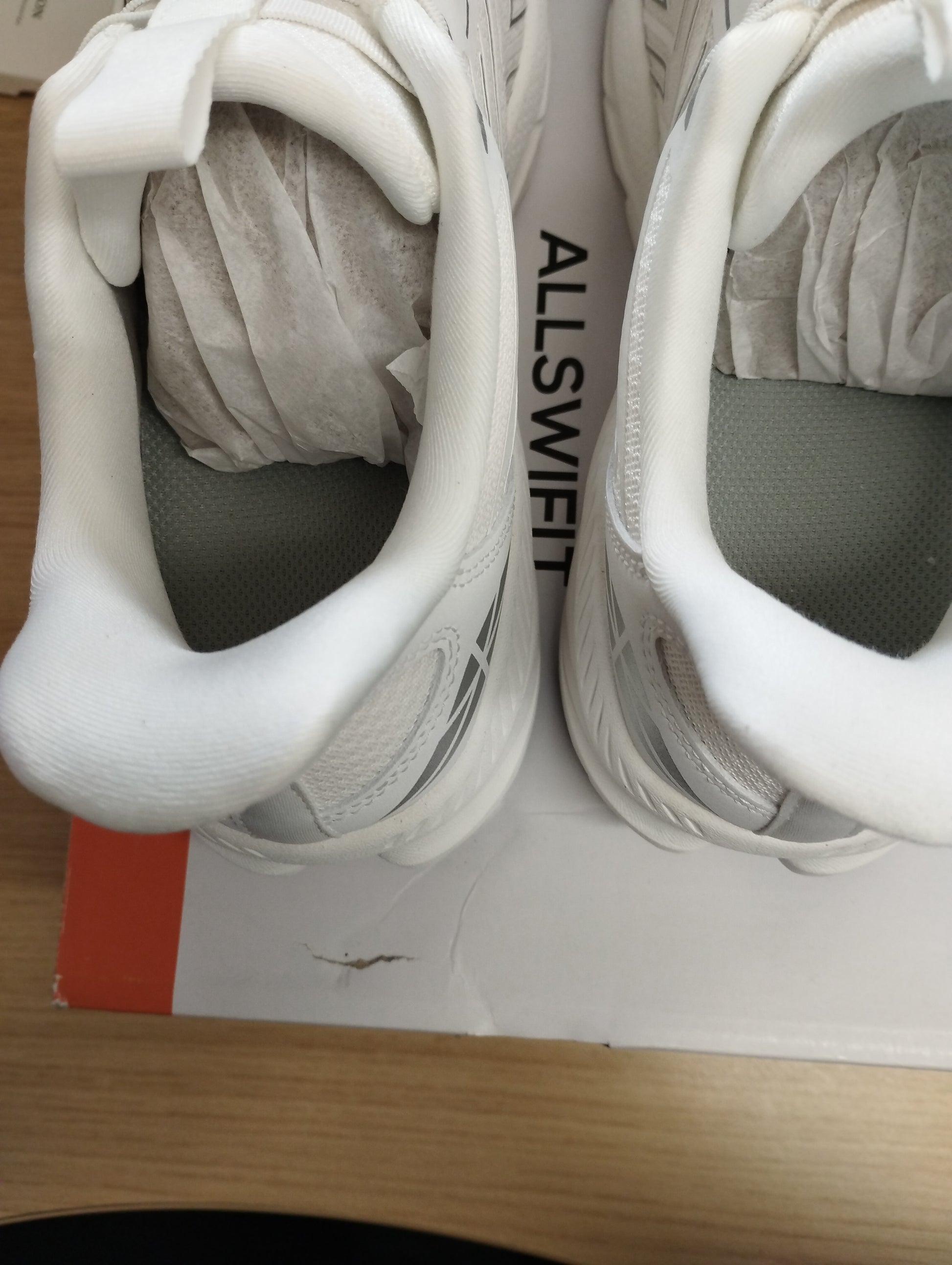 ALLSWIFT Women's Trainers Slip On Walking Shoes-UK4.5-WHITE