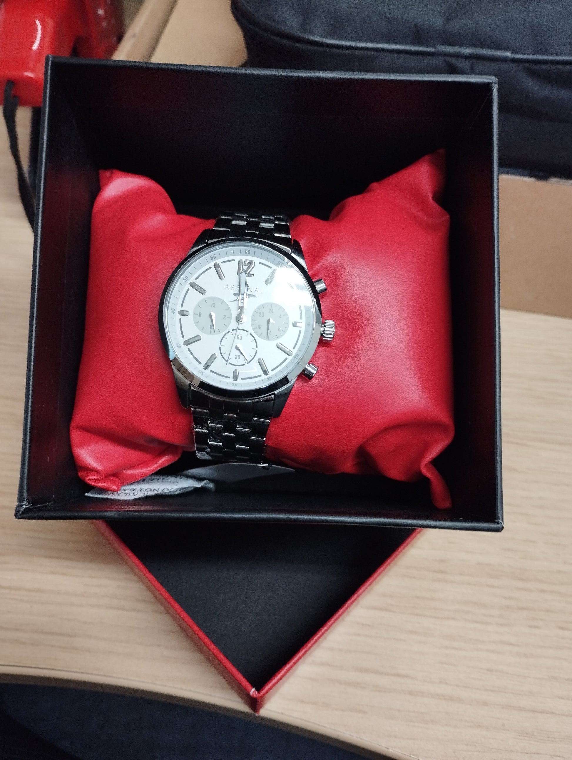 Arsenal Cannon Stainless Steel Watch