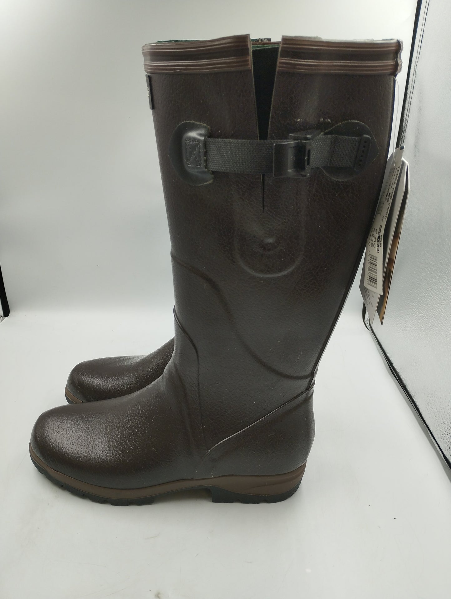 AIGLE 1853 Terra Pro Vario Farming boot suitable for wide calves and feet-UK8 BROWN