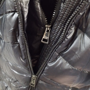 Andrew Marc long down coat Black Womens Medium