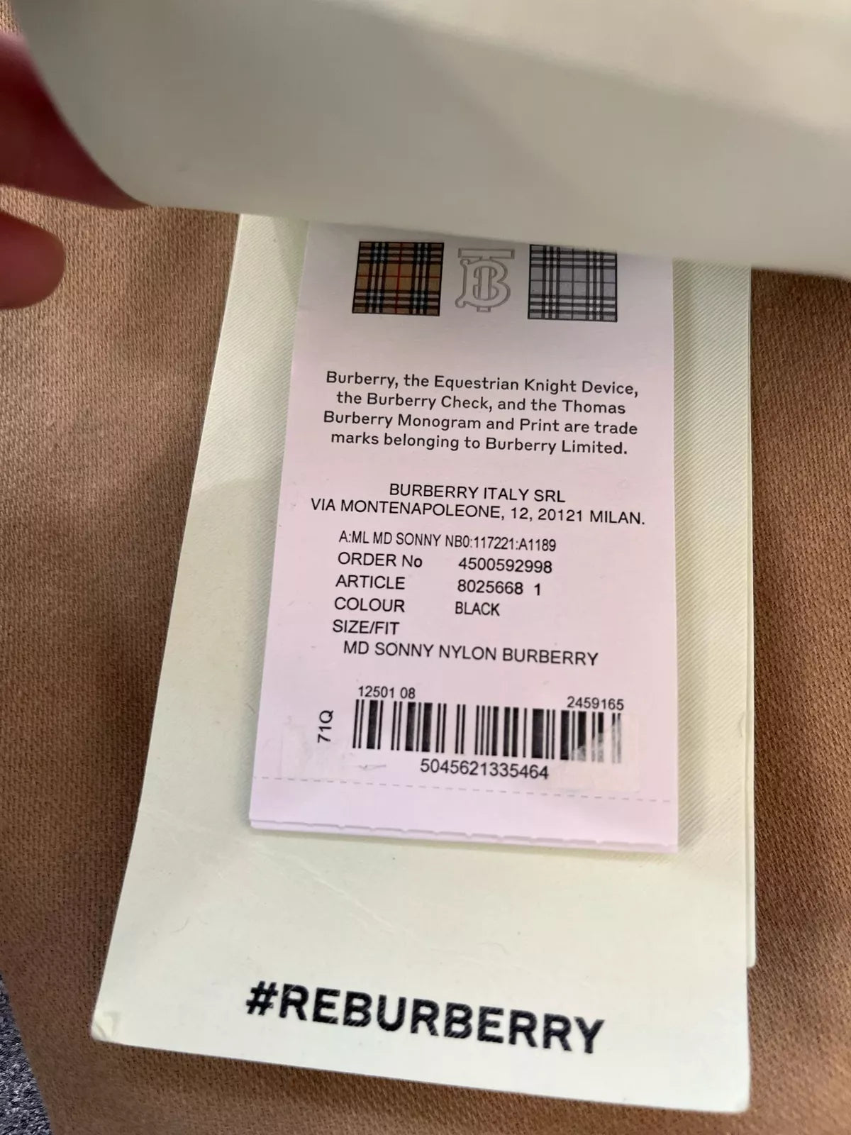 Burberry Sonny nylon bum bag