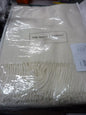 THE WHITE COMPANY-ALBANY THROW-140 X 200CM-IVORY-92%ALPACA/8%SILK