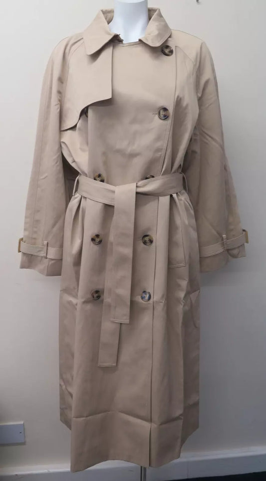 THE WHITE COMPANY-TRENCH COAT-CAMEL-UK16