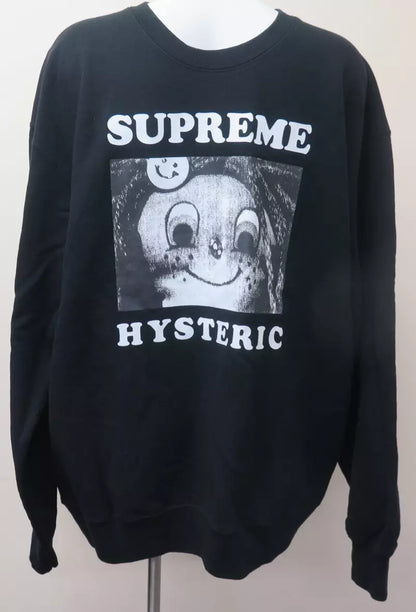 SUPREME HYSTERIC GLAMOUR SWEATSHIRT-BLACK-XLARGE
