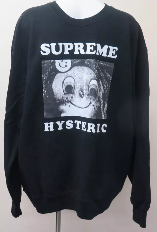 SUPREME HYSTERIC GLAMOUR SWEATSHIRT-BLACK-XLARGE