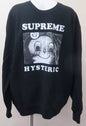 SUPREME HYSTERIC GLAMOUR SWEATSHIRT-BLACK-XLARGE