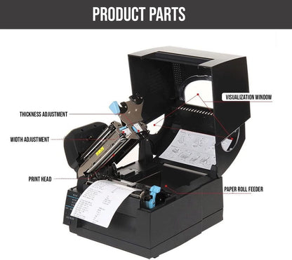 Citizen CL-S621-GRY Direct Thermal/Thermal Transfer 203DPI Label Printer