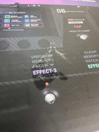 ZOOM G6 Guitar Multi Effects Processor Pedal Brand New