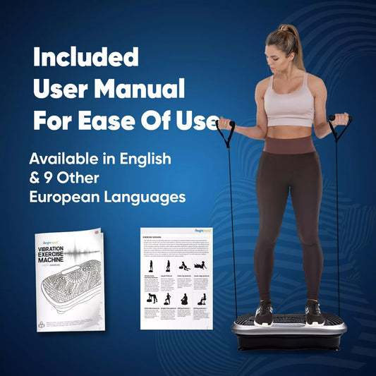 Vibration Plate Exercise Machine Home Workout Equipment & Body Shaper Massager