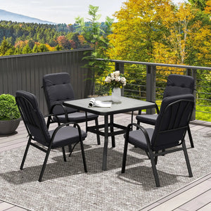 Outsunny Black 2 seats replacement chairs (CHAIRS ONLY)