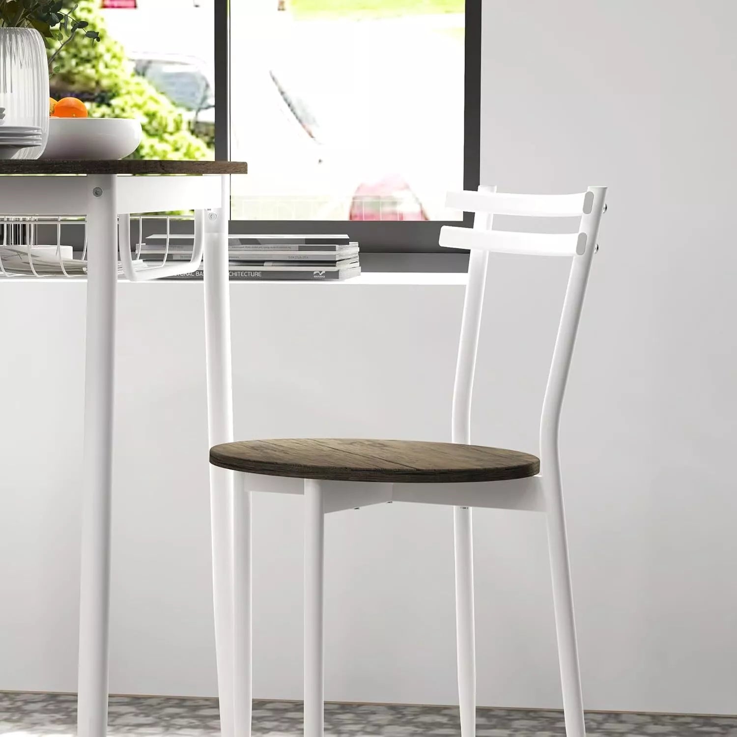 HOMCOM 3-Piece Dining Table and Chairs Set