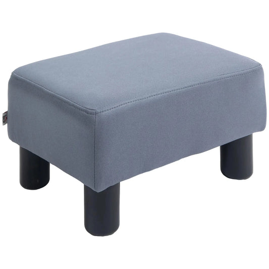 HOMCOM 838-069 MICRO FIBER CLOTH FOOTSTOOL-GREY